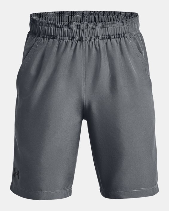 Boys' UA Woven Shorts, Gray, pdpMainDesktop image number 0